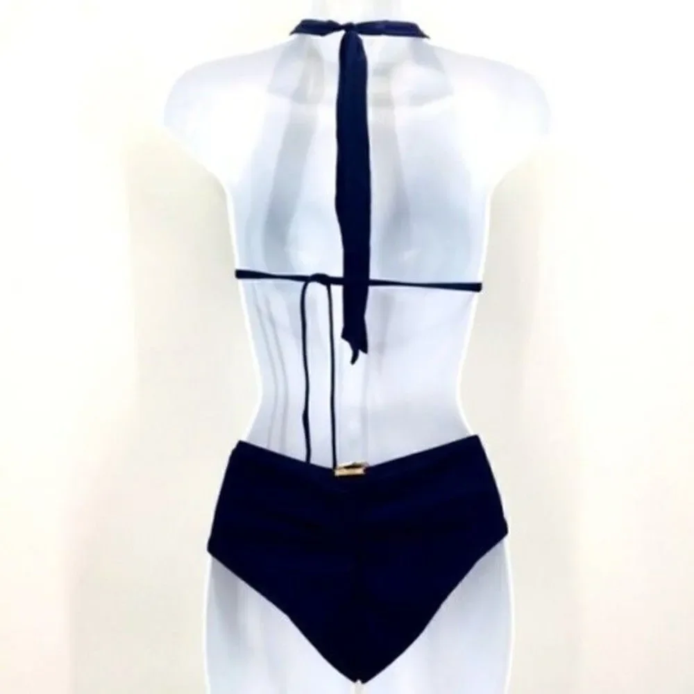 Laundry Ibiza bikini embroider M halter BoxA